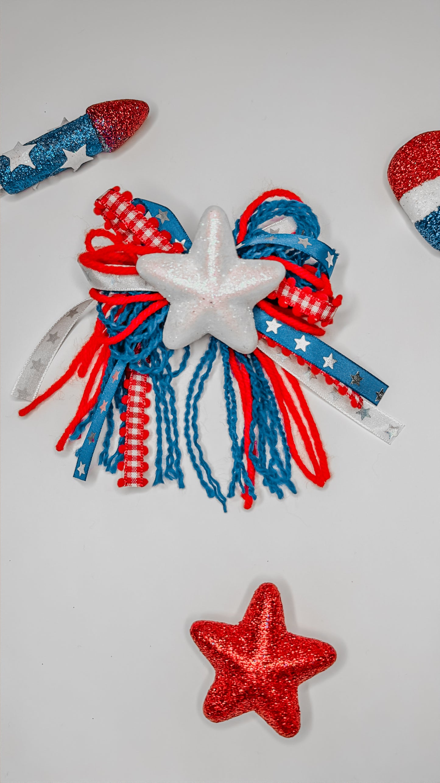Red, White & Junk Bow