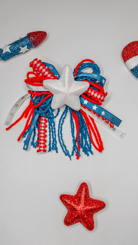 Red, White & Junk Bow